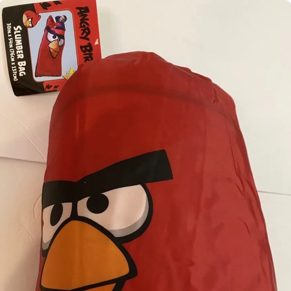 Camping Slumber Sleeping Bag + Backpack Angry Birds Red Bird Boy Girl Age 3+ NEW - Picture 1 of 4